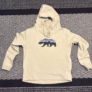 Patagonia Hoodie Fitz Roy Bear Uprisal Women’s Sz M Cabincore Gorpcore Hiking